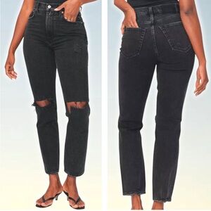 Abercrombie Ankle straight Ultra High Rise